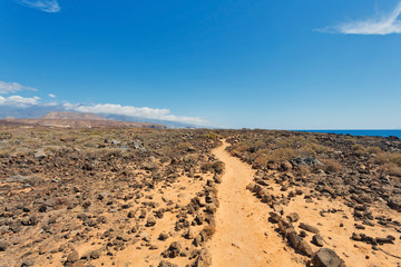 Pedestrian  road  by the sea