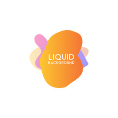 Abstract modern graphic design element. Colorful gradient with liquid shapes
