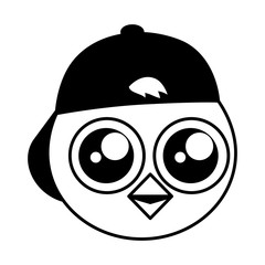 cute chick head