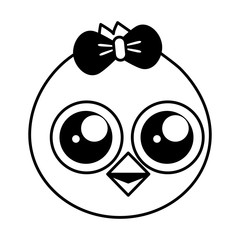 cute chick female cartoon