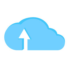 Isolated cloud computing icon. Vector illustration design