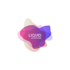 Abstract modern graphic design element. Colorful gradient with liquid shapes.