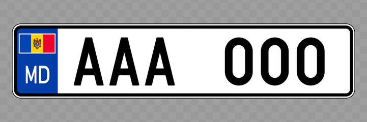 Vehicle number plate.