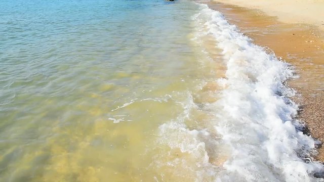 Beautiful blue sea in summer, Chon Buri, Thailand