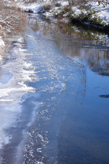 一部凍った川