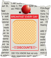 Breakfast with waffles