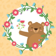 cute bear wreath