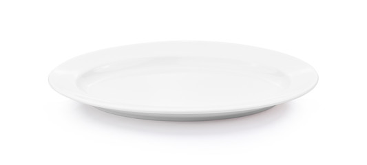 plate on white background.