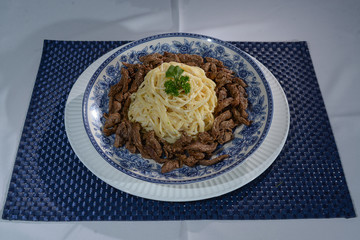 pasta with sauce
