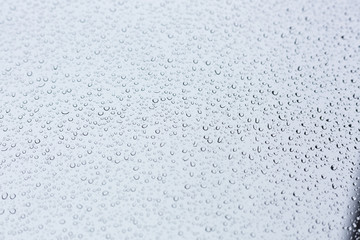 Obraz premium water rain drop on glass window