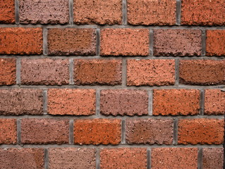 本物の赤い煉瓦(red brick wall)