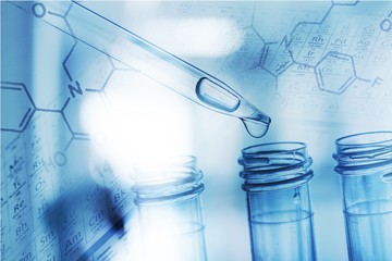 Science laboratory test tubes , laboratory equipment
