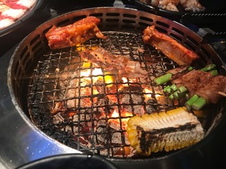 Meat on the Barbecue grill