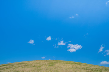 芝の丘　青空
