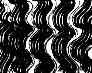 Fototapeta premium Brush grunge pattern. White and black vector.