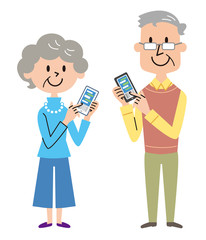 スマホ　高齢者　ライン　メール