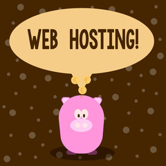 Word writing text Web Hosting. Business photo showcasing Server service that allows somebody to make website accessible