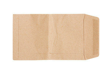 Brown Envelope isolated on white background