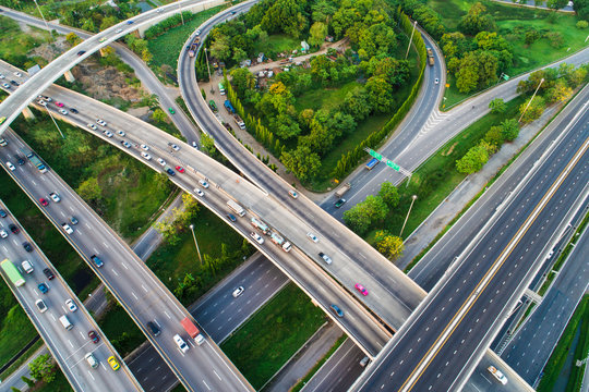 Transport City Junction Road Aerial View