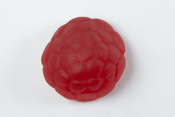 Raspberry candy from above