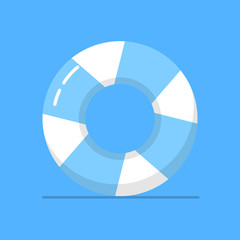 Lifebuoy in a flat style