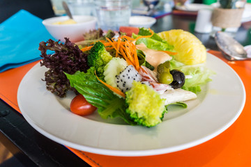 Vegetable healthy salad apetizer food