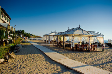Beach which is called Oasis Beach, Bulgaria, town of Lozenets.