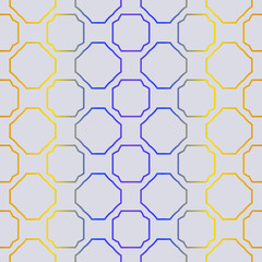 Fashion Seamless Geometric Pattern. Vector Background. For Scrapbooking Design, Printing, Wallpaper, Decor, Fabric, Invitation. Purple yellow gradient