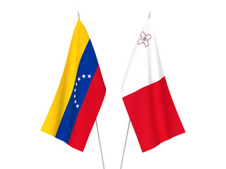 Malta and Venezuela flags