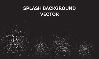 white splash on black background vector, abstract crumb illustration, particle tumble down