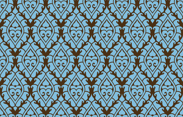 Vector seamless damask pattern. Rich ornament, old Damascus style pattern