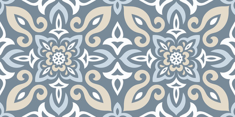 Azulejos Tile Vector Seamless Pattern