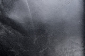 Naklejka premium Tanned leather dyed in black color