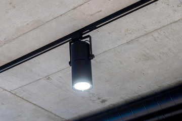Black led spotlight