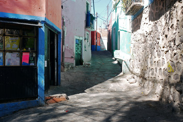 The Alley and Shadow of Guanajuato