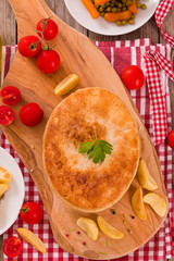 Steak pie.