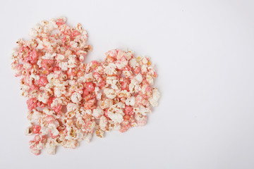 love shapes strawberry popcorn