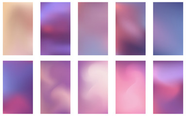 Soft color background. Modern screen vector design for mobile app. Soft color abstract gradients.