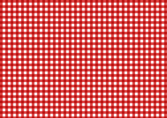 ギンガムチェック　背景　赤