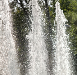 Fototapeta na wymiar Fountain spray as abstract background