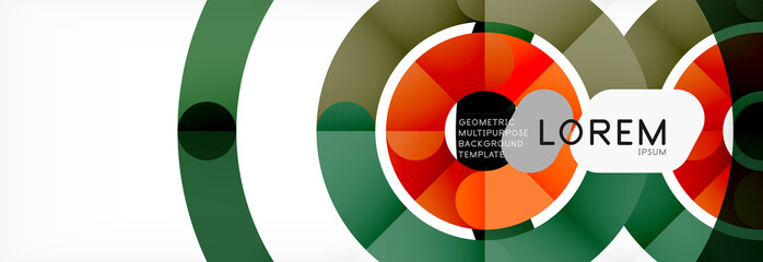 Naklejka premium Circular lines design background