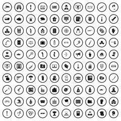 100 violation icons set in simple style for any design vector illustration