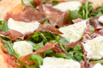 salad with ham and cheese