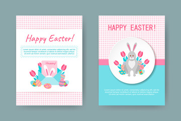 Happy Easter greeting cards.