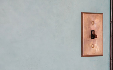 Switch of the light of the wall of the room