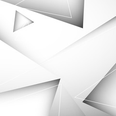 białe trójkąty abstrakcyjne tło wektor
