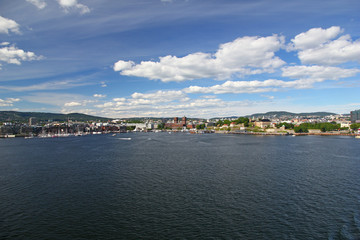 Fototapeta na wymiar Ferry, Oslo, Norway, Copenhagen, Denmark, North sea