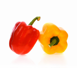 Sweet pepper on white background