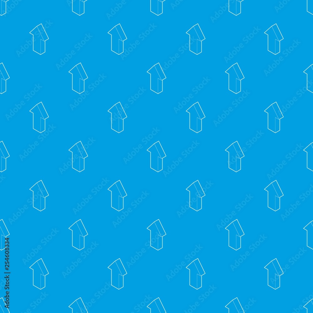 Poster up arrow pattern vector seamless blue repeat for any use