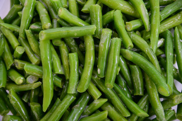 green beans in the market